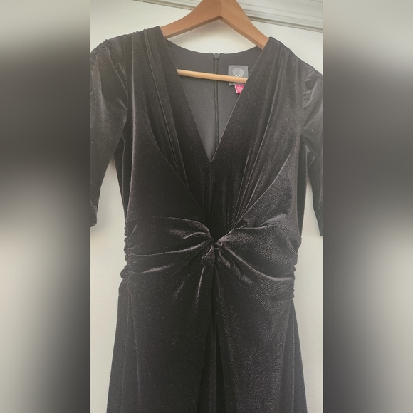 Vince Camuto Velvet Knot-Waist Jumpsuit - Picture 3 of 7